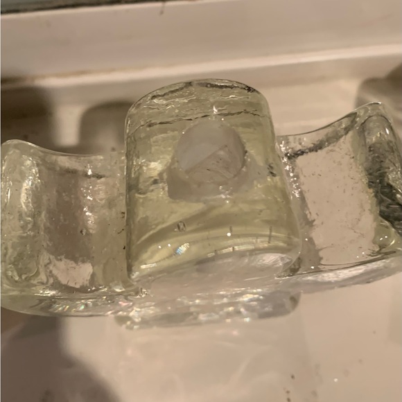 Vintage glass set Wiesenthal Hutte Germany angel candlesticks. - Picture 5 of 12